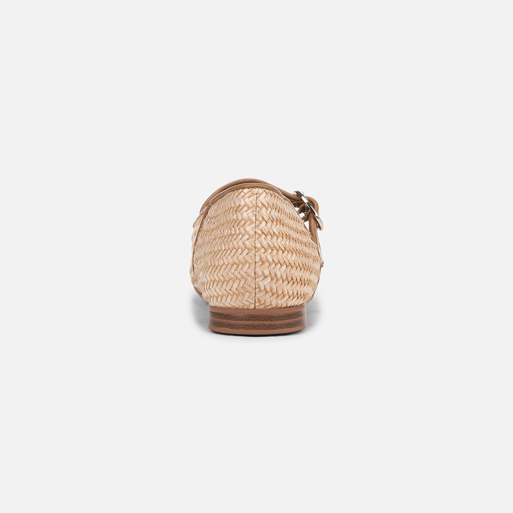Naturalizer Kelly 4 Mary Jane Flat - Tan Woven Faux Leather Naturalizer Kelly 4 Mary Jane Flat - Tan Woven Faux Leather