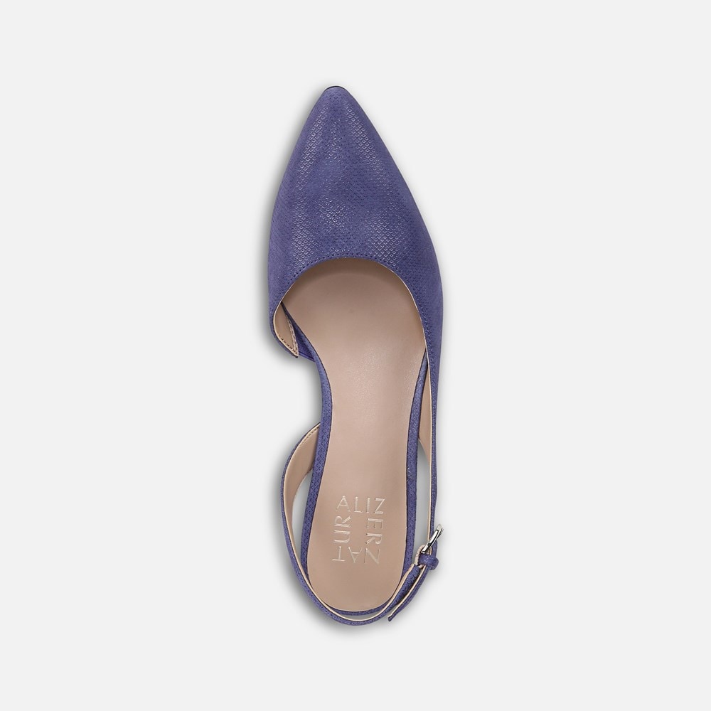 Naturalizer Banks Pointed Toe Flat - Future Dusk Blue Suede Naturalizer Banks Pointed Toe Flat - Future Dusk Blue Suede