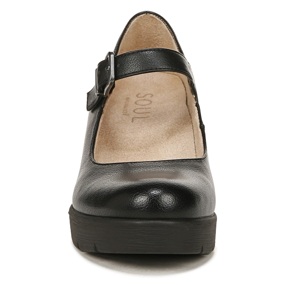 Naturalizer SOUL Adore Mary Jane Wedge - Black Synthetic Naturalizer SOUL Adore Mary Jane Wedge - Black Synthetic