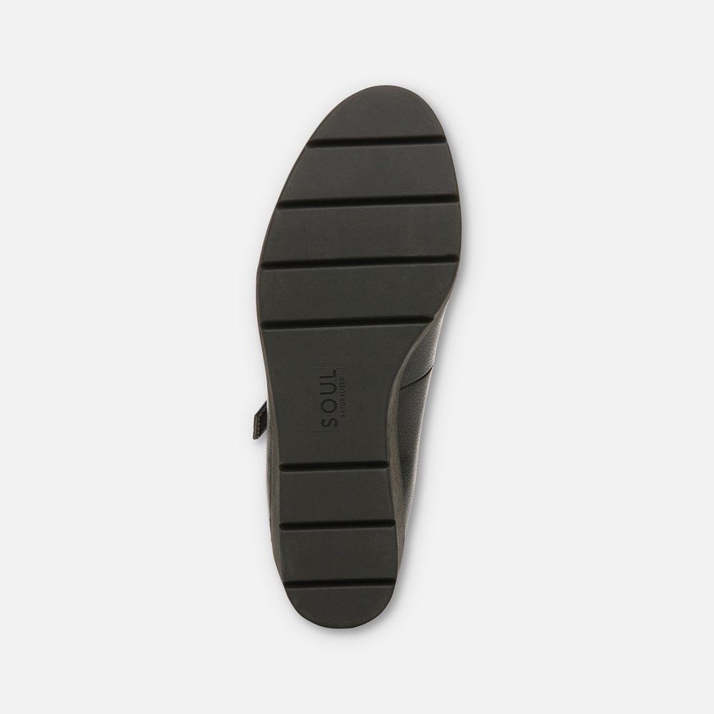Naturalizer SOUL Adore Mary Jane Wedge - Black Synthetic Naturalizer SOUL Adore Mary Jane Wedge - Black Synthetic