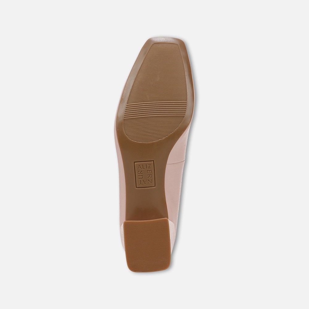 Naturalizer Huntley Block Heel Pump - Cameo Blush Pink Faux Leather