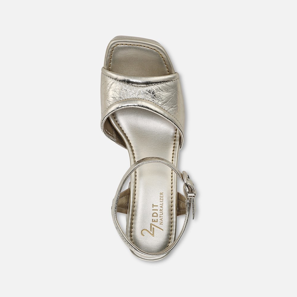 Naturalizer 27 EDIT Paloma Platform Sandal - Champagne Leather Naturalizer 27 EDIT Paloma Platform Sandal - Champagne Leather