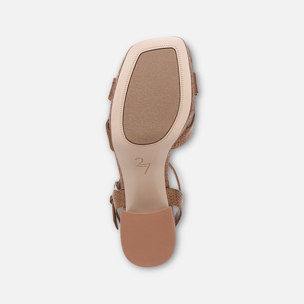 Naturalizer 27 EDIT Peyton Platform Sandal - English Tea Brown Fabric Naturalizer 27 EDIT Peyton Platform Sandal - English Tea Brown Fabric