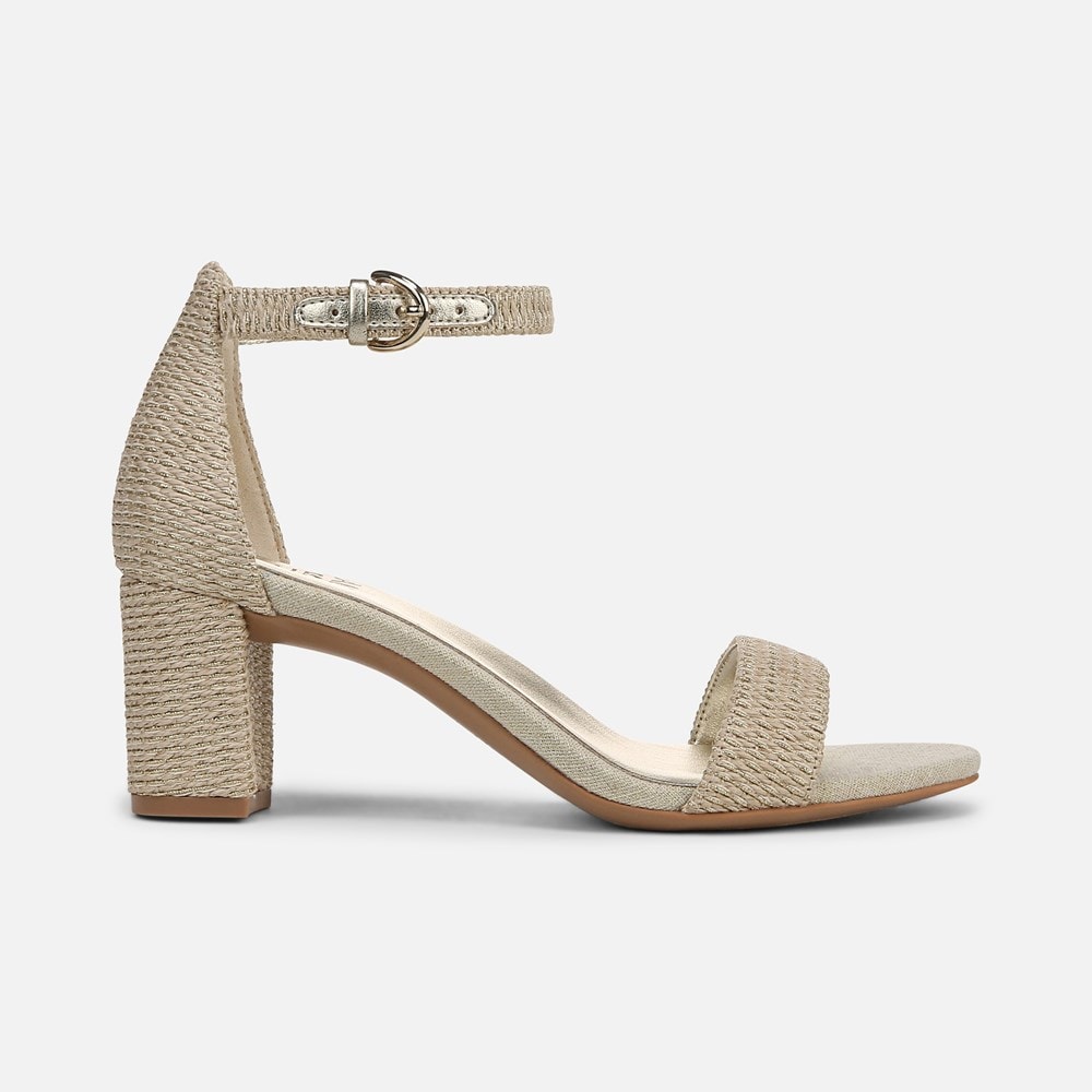 Naturalizer Vera Dress Sandal - Natural Gold Woven Fabric Naturalizer Vera Dress Sandal - Natural Gold Woven Fabric