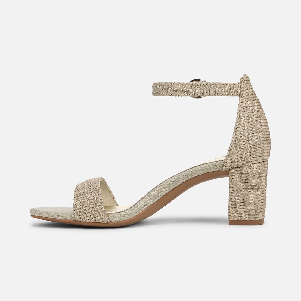Naturalizer Vera Dress Sandal - Natural Gold Woven Fabric Naturalizer Vera Dress Sandal - Natural Gold Woven Fabric