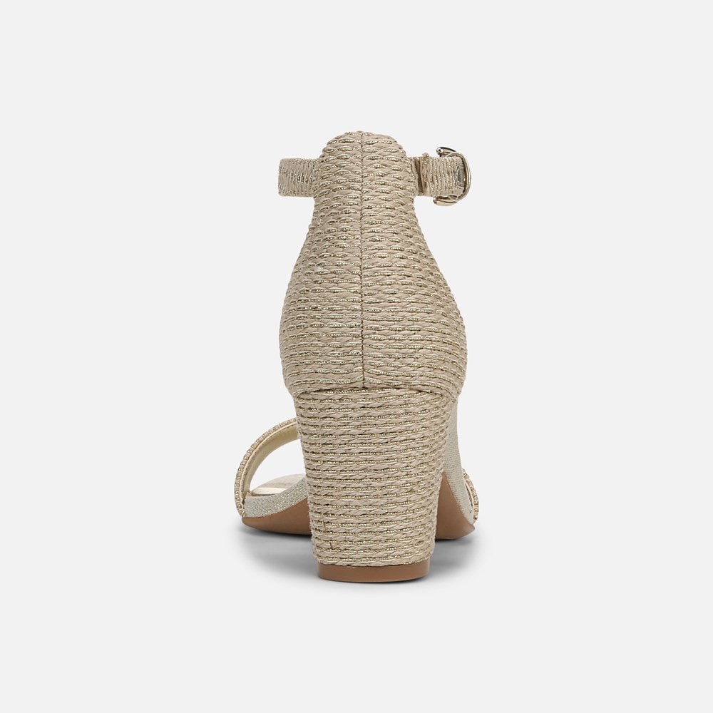 Naturalizer Vera Dress Sandal - Natural Gold Woven Fabric Naturalizer Vera Dress Sandal - Natural Gold Woven Fabric