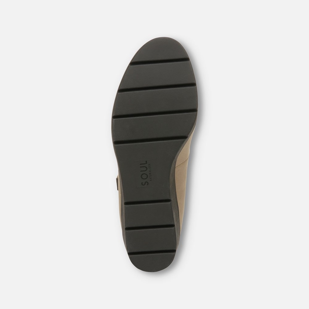 Naturalizer SOUL Adore Mary Jane Wedge - Mushroom Grey Synthetic Naturalizer SOUL Adore Mary Jane Wedge - Mushroom Grey Synthetic
