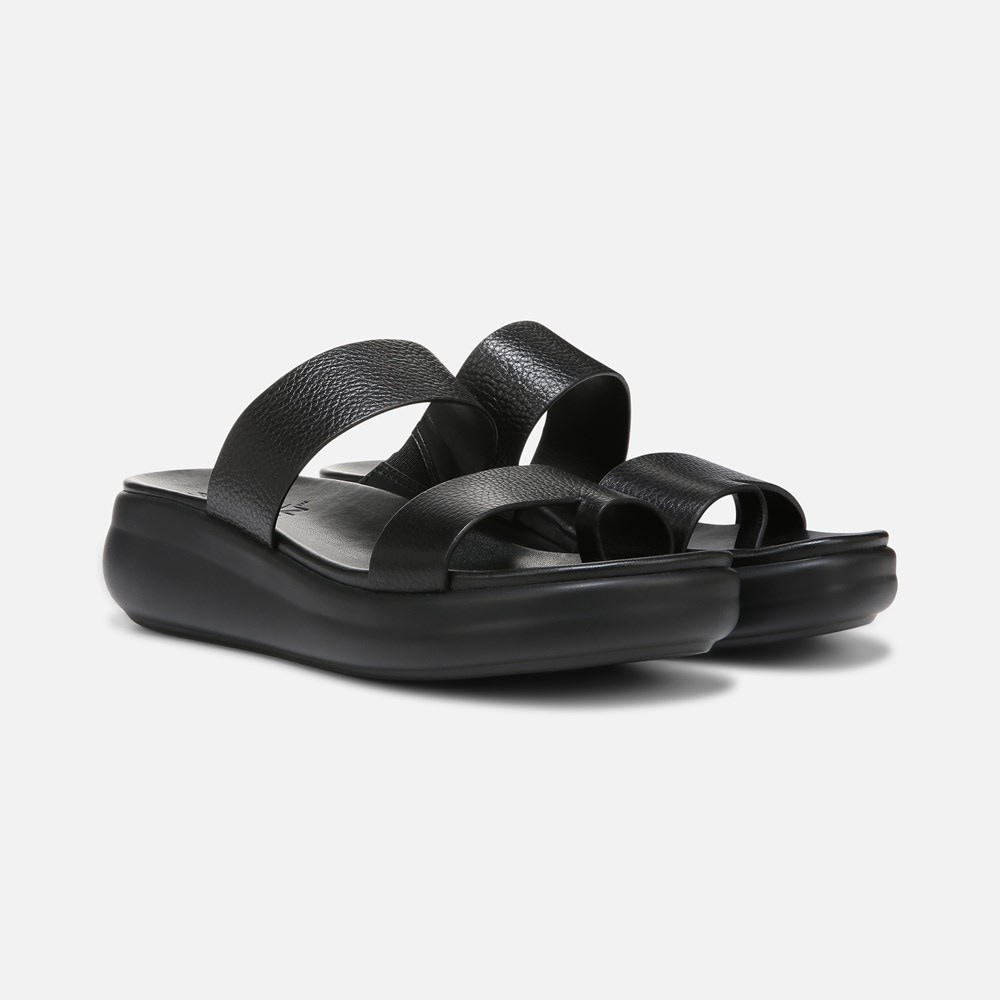 Naturalizer Drift 2 Sandal - Black Leather