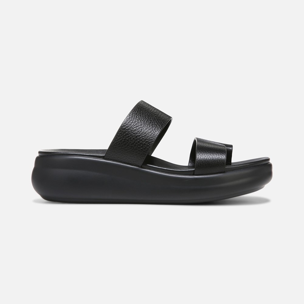 Naturalizer Drift 2 Sandal - Black Leather Naturalizer Drift 2 Sandal - Black Leather