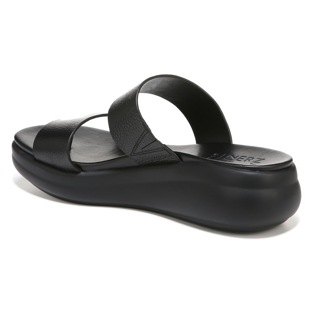 Naturalizer Drift 2 Sandal - Black Leather Naturalizer Drift 2 Sandal - Black Leather