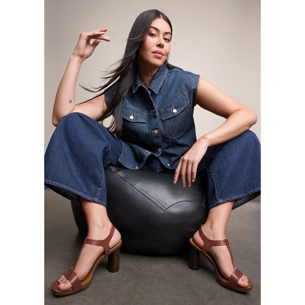 Naturalizer Jordis Dress Sandal - Cappuccino Brown Leather Naturalizer Jordis Dress Sandal - Cappuccino Brown Leather