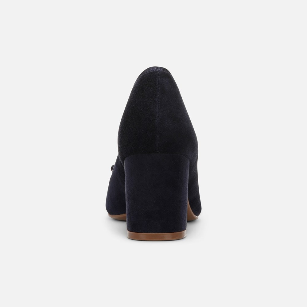 Naturalizer Sienna Block Heel Pump - Midnight Blue Suede Naturalizer Sienna Block Heel Pump - Midnight Blue Suede