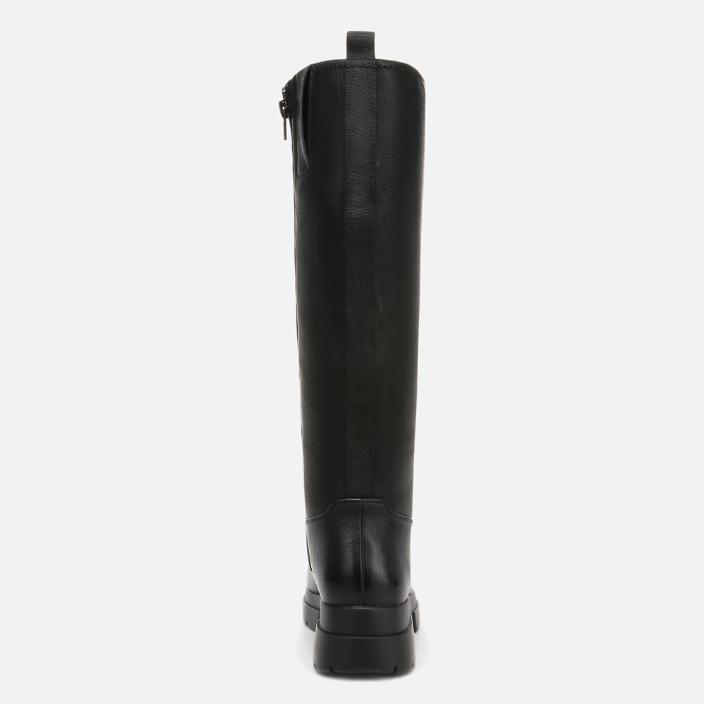 Naturalizer SOUL Orchid Weather Resistant Wide Calf Boot - Black Smooth Faux Leather Naturalizer SOUL Orchid Weather Resistant Wide Calf Boot - Black Smooth Faux Leather