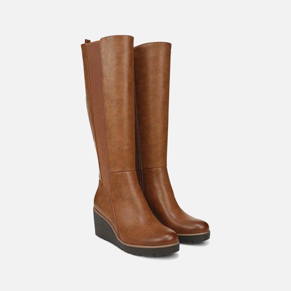 Naturalizer SOUL Adrian Knee High Boot - Toffee Brown Synthetic
