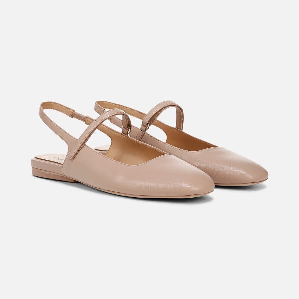 Naturalizer Connie Mary Jane Slingback Flat - Vintage Mauve Leather