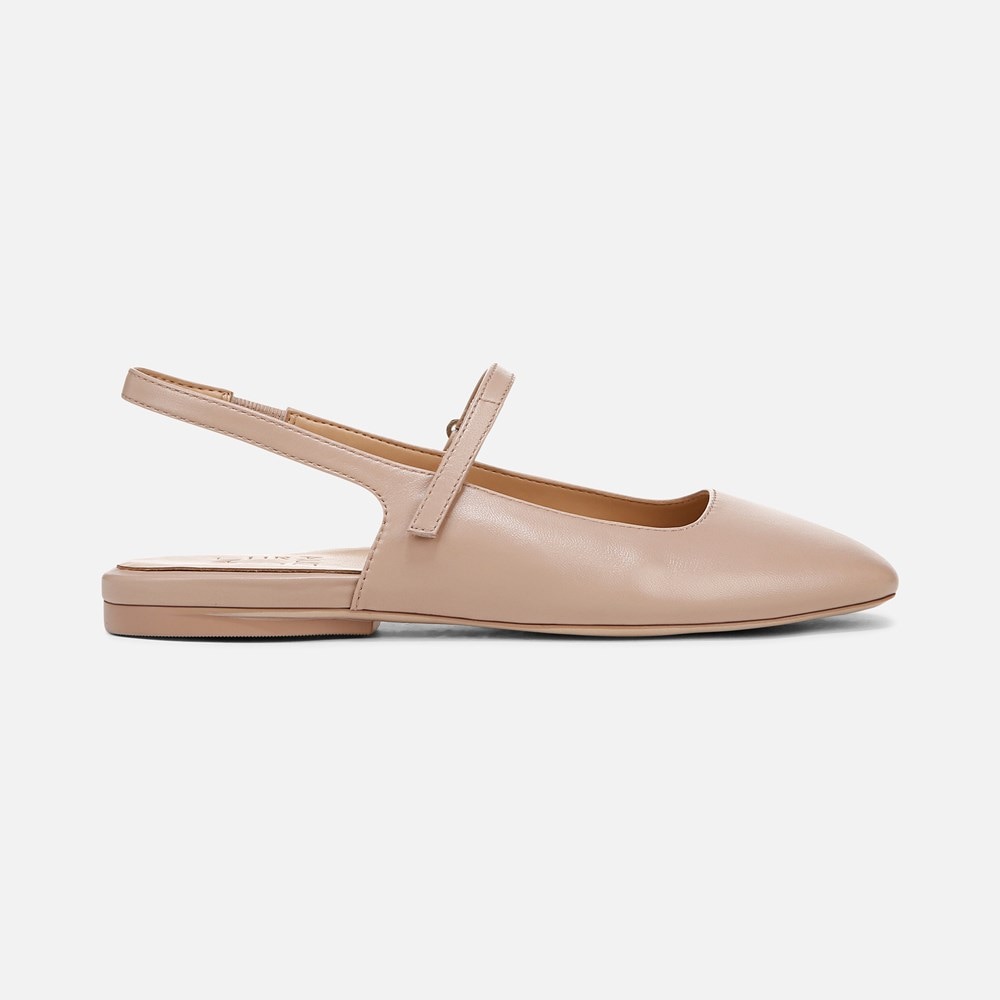 Naturalizer Connie Mary Jane Slingback Flat - Vintage Mauve Leather Naturalizer Connie Mary Jane Slingback Flat - Vintage Mauve Leather