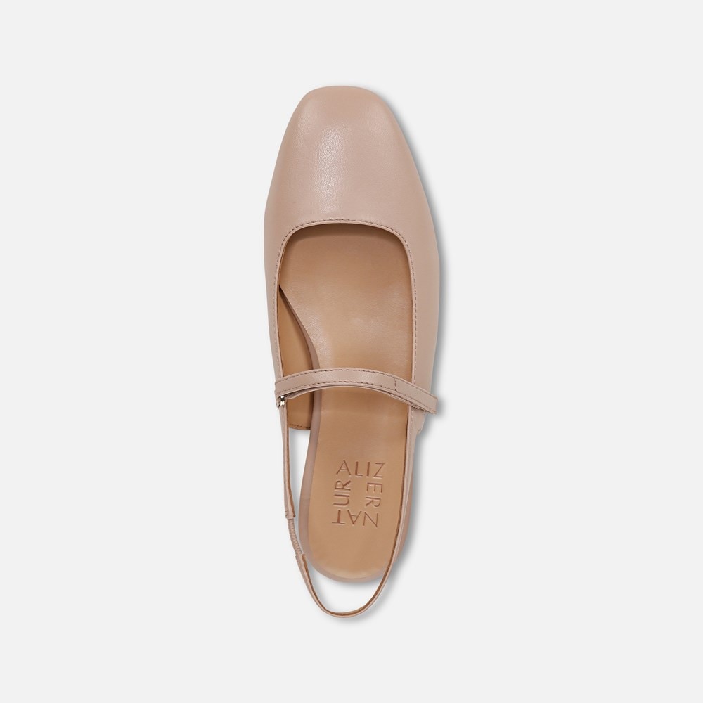 Naturalizer Connie Mary Jane Slingback Flat - Vintage Mauve Leather Naturalizer Connie Mary Jane Slingback Flat - Vintage Mauve Leather