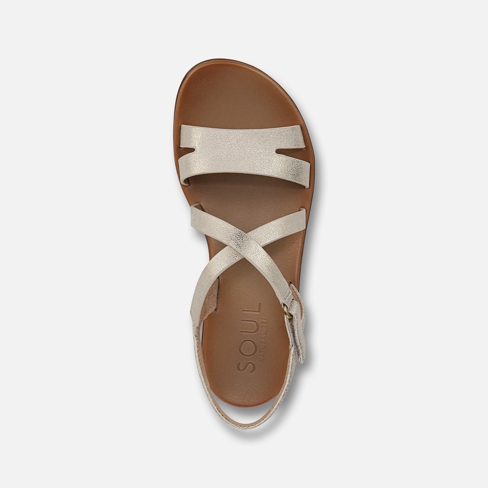 Naturalizer SOUL Shenna Sandal - Gold Faux Leather