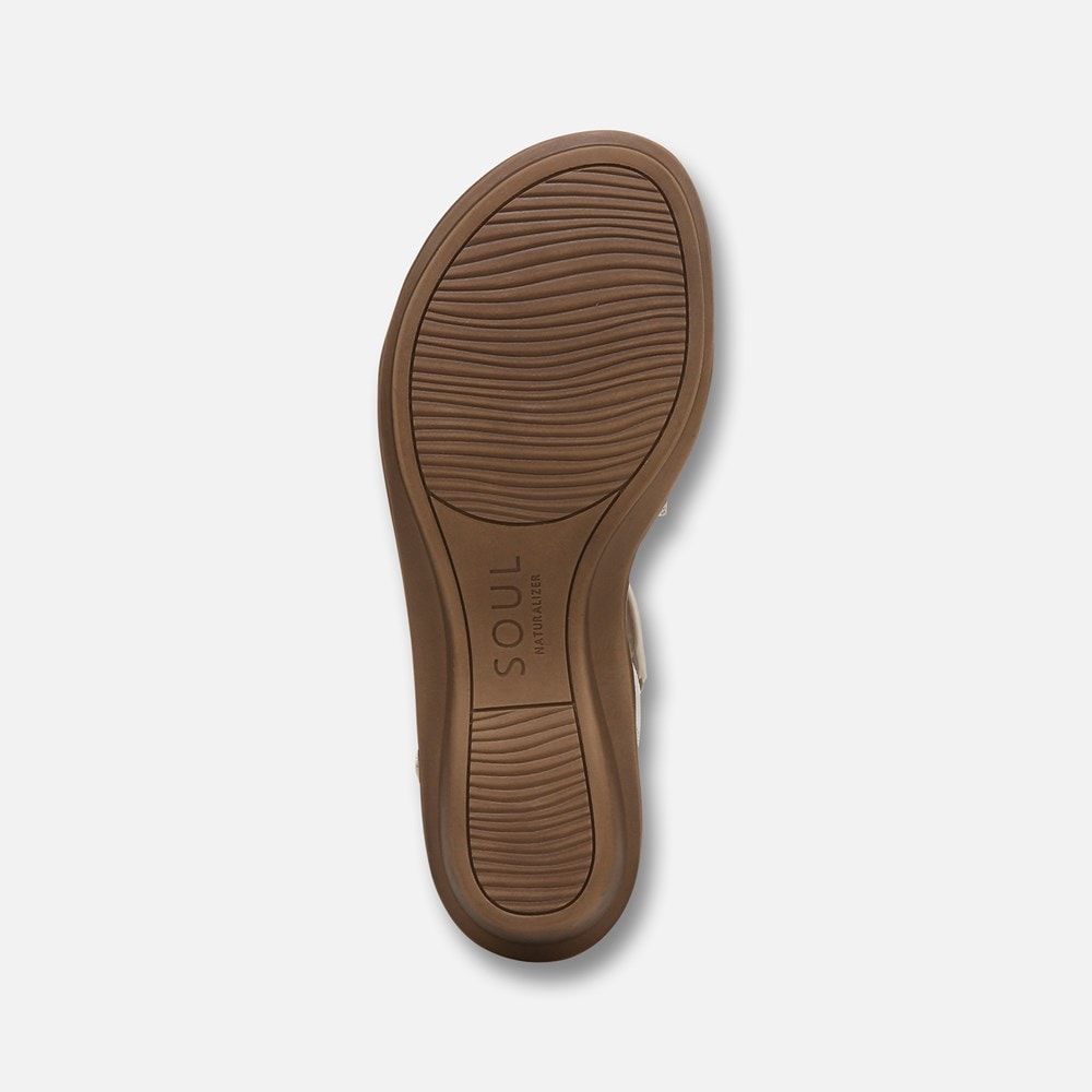 Naturalizer SOUL Shenna Sandal - Gold Faux Leather