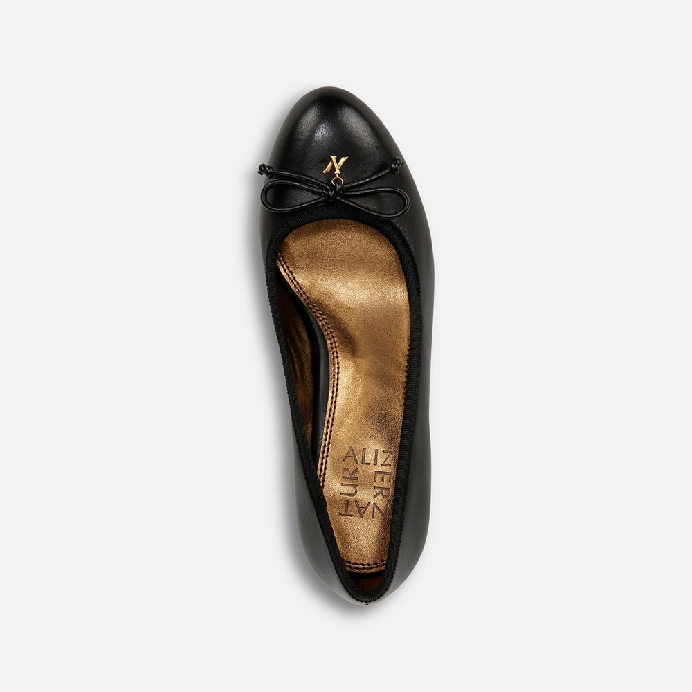 Naturalizer Sienna Block Heel Pump - Black Leather Naturalizer Sienna Block Heel Pump - Black Leather