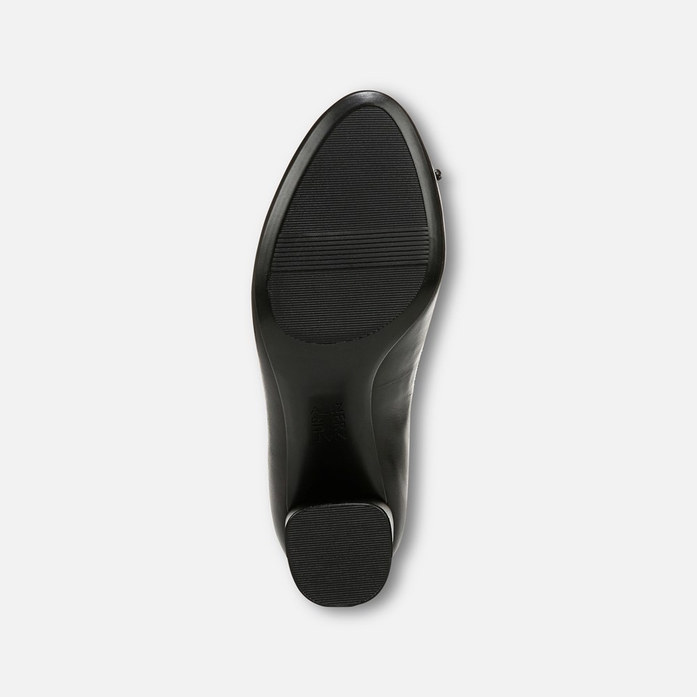 Naturalizer Sienna Block Heel Pump - Black Leather Naturalizer Sienna Block Heel Pump - Black Leather