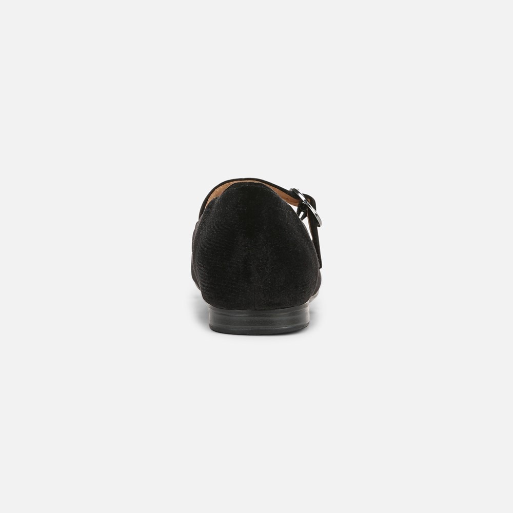 Naturalizer Kelly Mary Jane Flat - Black Velvet Naturalizer Kelly Mary Jane Flat - Black Velvet