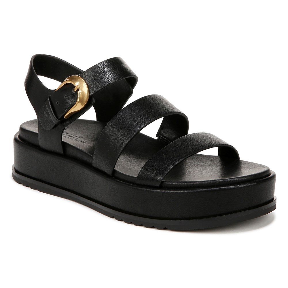 Naturalizer 27 EDIT Zizi Sandal - Black Faux Leather Naturalizer 27 EDIT Zizi Sandal - Black Faux Leather
