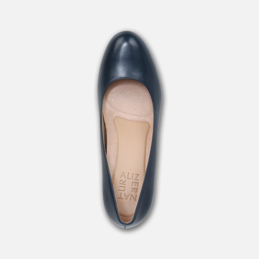 Naturalizer Michelle Pump - Navy Leather Naturalizer Michelle Pump - Navy Leather