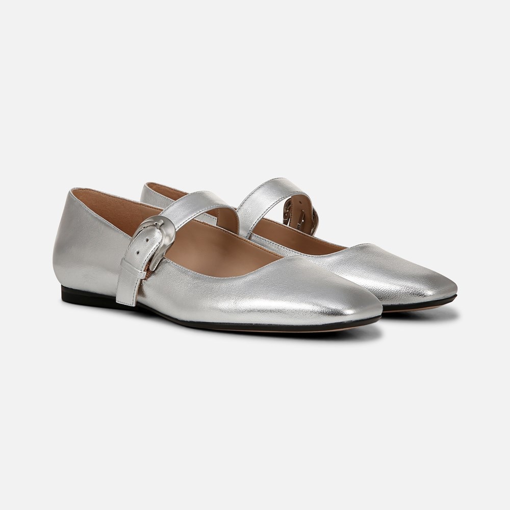 Naturalizer 27 EDIT Carter Mary Jane - Silver Leather Naturalizer 27 EDIT Carter Mary Jane - Silver Leather