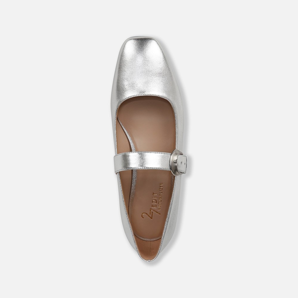 Naturalizer 27 EDIT Carter Mary Jane - Silver Leather Naturalizer 27 EDIT Carter Mary Jane - Silver Leather