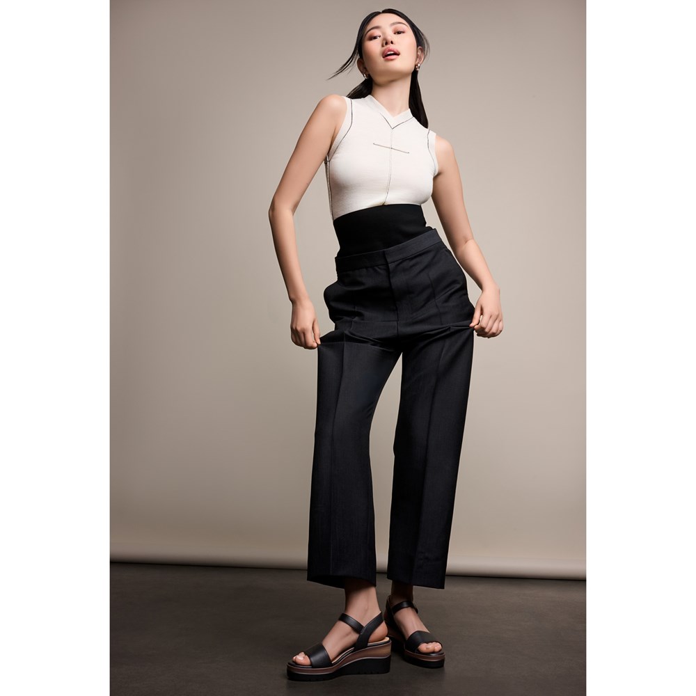 Naturalizer SOUL Graciela Wedge Sandal - Black Faux Leather Naturalizer SOUL Graciela Wedge Sandal - Black Faux Leather