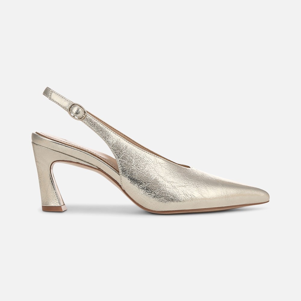 Naturalizer 27 EDIT Elaine Slingback Dress Shoe - Champagne Gold Leather Naturalizer 27 EDIT Elaine Slingback Dress Shoe - Champagne Gold Leather