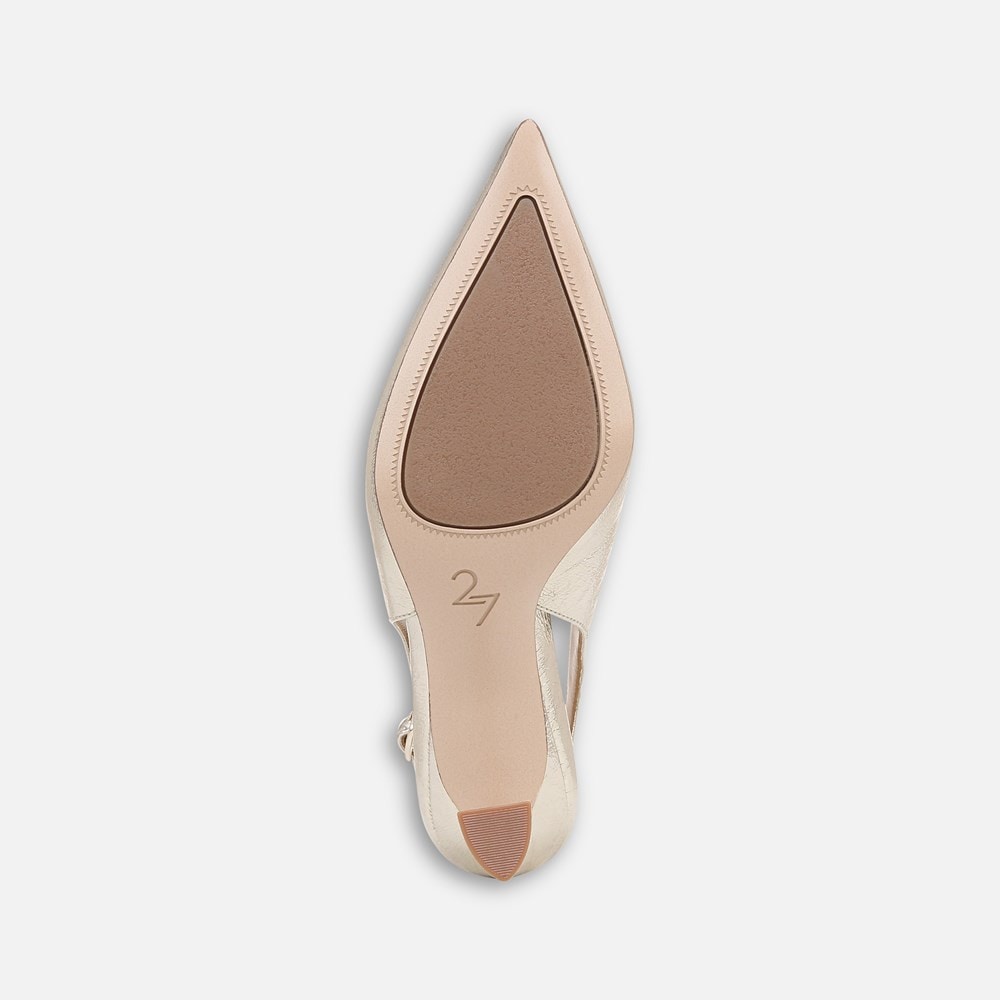 Naturalizer 27 EDIT Elaine Slingback Dress Shoe - Champagne Gold Leather Naturalizer 27 EDIT Elaine Slingback Dress Shoe - Champagne Gold Leather