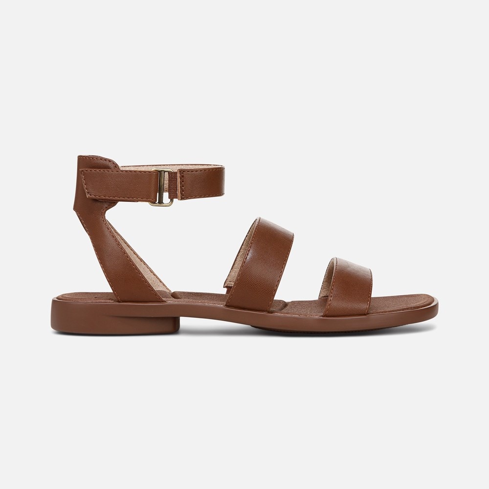 Naturalizer SOUL Fiesta Strappy Sandal - Brown Faux Leather Naturalizer SOUL Fiesta Strappy Sandal - Brown Faux Leather