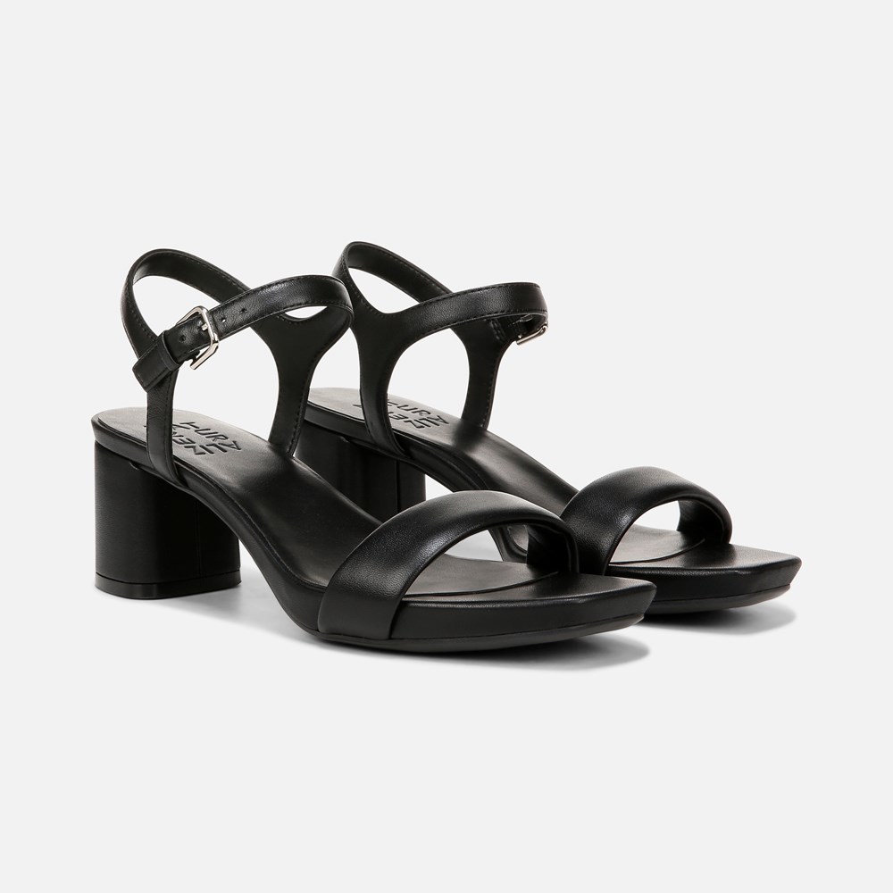 Naturalizer Izzy Dress Sandal - Black Leather