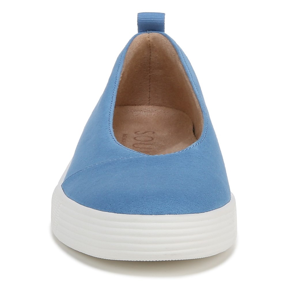 Naturalizer SOUL Neela Slip On - Linen Blue Microsuede Fabric Naturalizer SOUL Neela Slip On - Linen Blue Microsuede Fabric