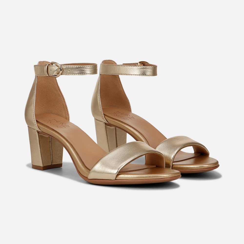 Naturalizer Vera Dress Sandal - Dark Gold Leather