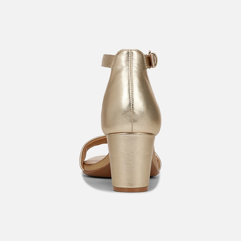 Naturalizer Vera Dress Sandal - Dark Gold Leather