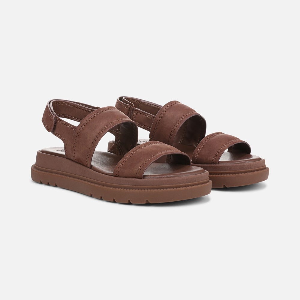Naturalizer Attract Sandal - Cappuccino Brown Faux Leather Naturalizer Attract Sandal - Cappuccino Brown Faux Leather