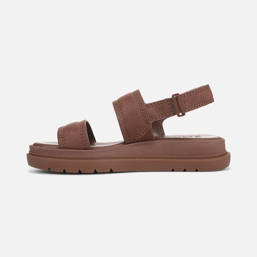 Naturalizer Attract Sandal - Cappuccino Brown Faux Leather