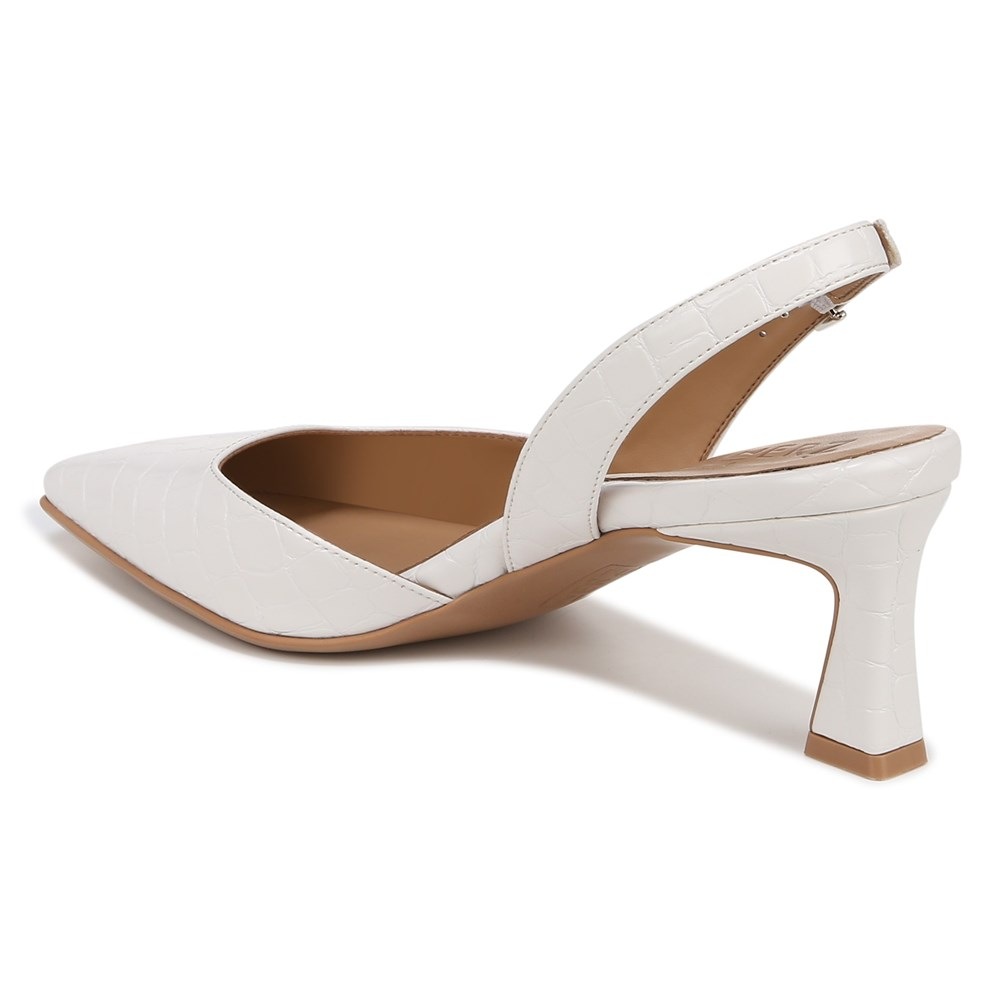Naturalizer Dalary Slingback Pump - Warm White Faux Leather Naturalizer Dalary Slingback Pump - Warm White Faux Leather