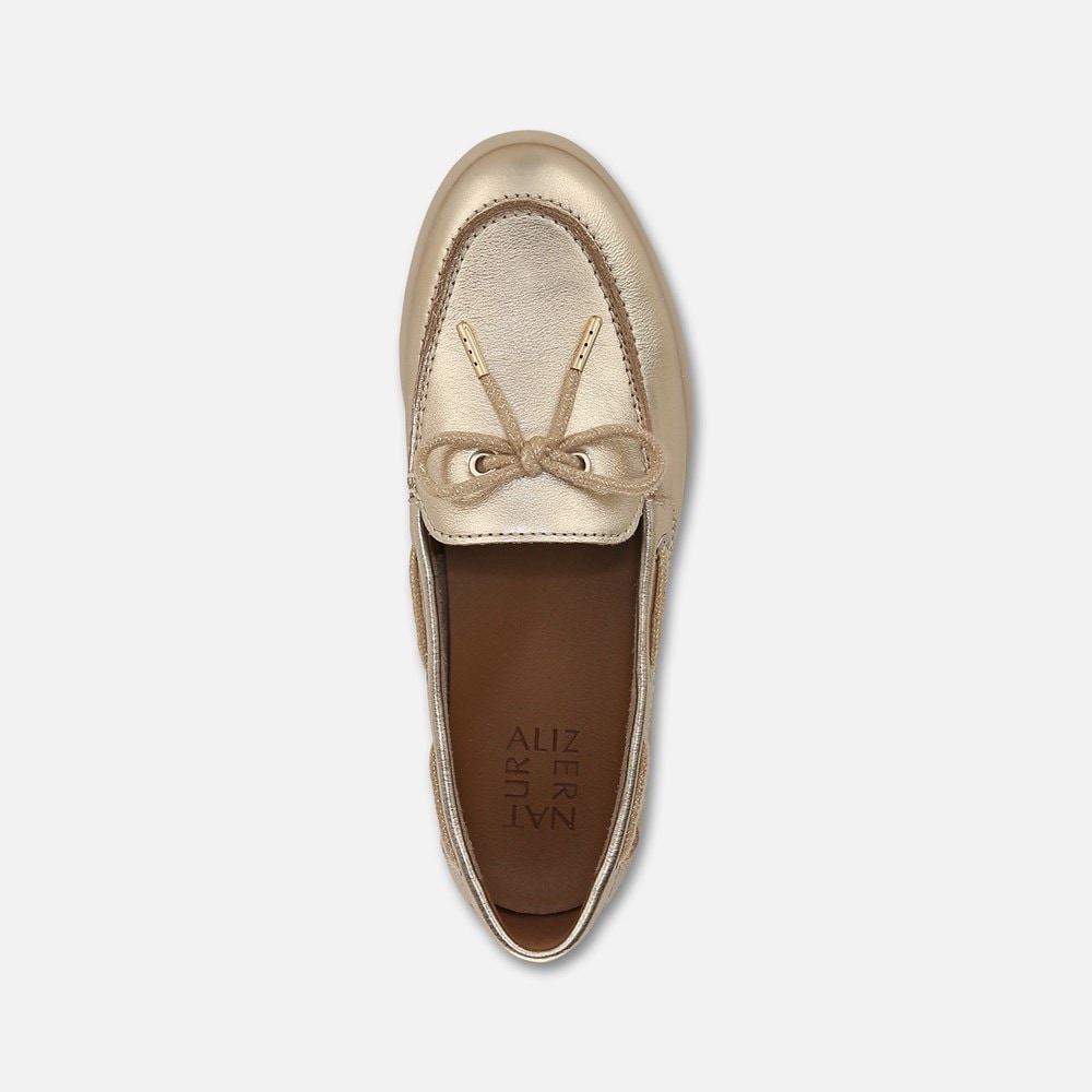 Naturalizer Keel Boat Shoe - Soft Gold Leather Naturalizer Keel Boat Shoe - Soft Gold Leather