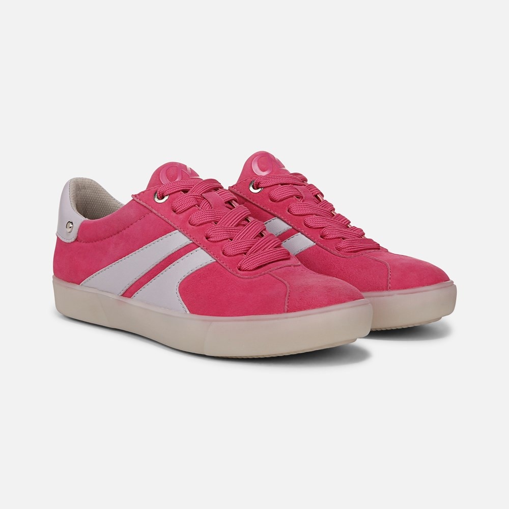Naturalizer Medina Lace Up Sneaker - Pink Flash Leather
