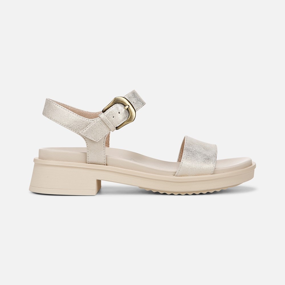 Naturalizer SOUL Emma Strappy Sandal - Gold Faux Leather Naturalizer SOUL Emma Strappy Sandal - Gold Faux Leather