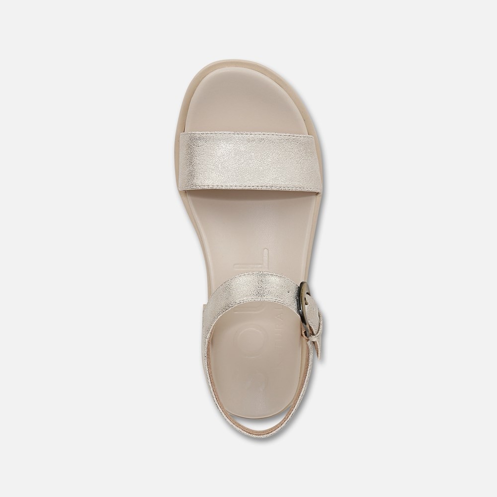 Naturalizer SOUL Emma Strappy Sandal - Gold Faux Leather Naturalizer SOUL Emma Strappy Sandal - Gold Faux Leather