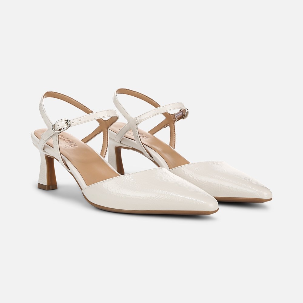 Naturalizer Tara Dress Shoe - Warm White Faux Leather Naturalizer Tara Dress Shoe - Warm White Faux Leather