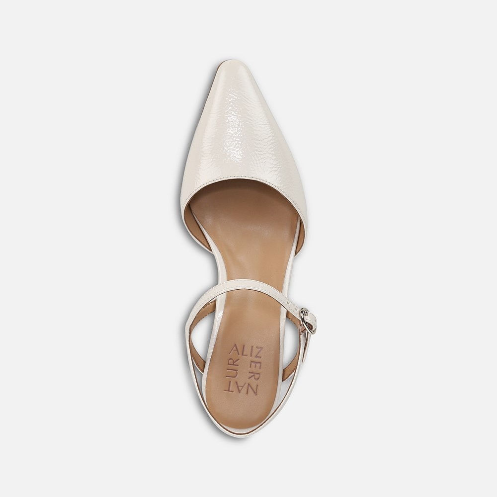 Naturalizer Tara Dress Shoe - Warm White Faux Leather Naturalizer Tara Dress Shoe - Warm White Faux Leather