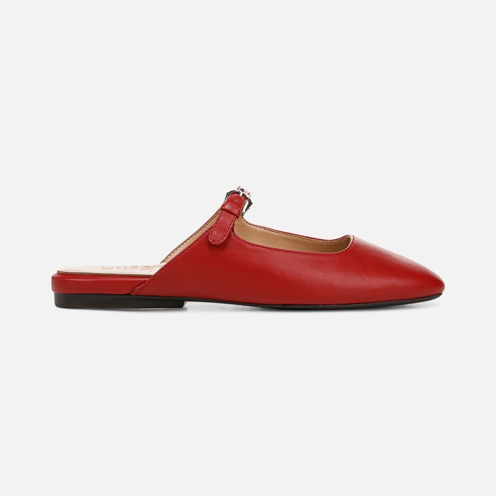 Naturalizer Apple Mary Jane Mule - Red Faux Leather Naturalizer Apple Mary Jane Mule - Red Faux Leather
