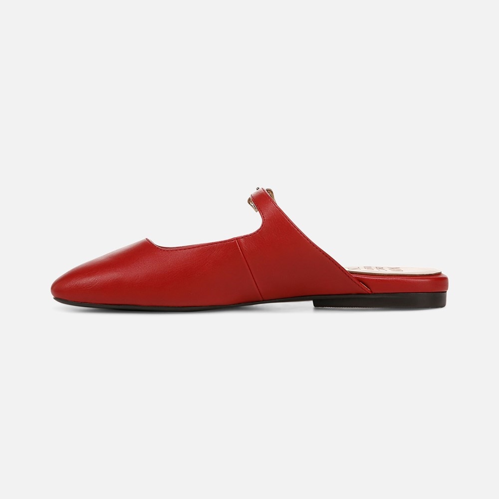 Naturalizer Apple Mary Jane Mule - Red Faux Leather Naturalizer Apple Mary Jane Mule - Red Faux Leather