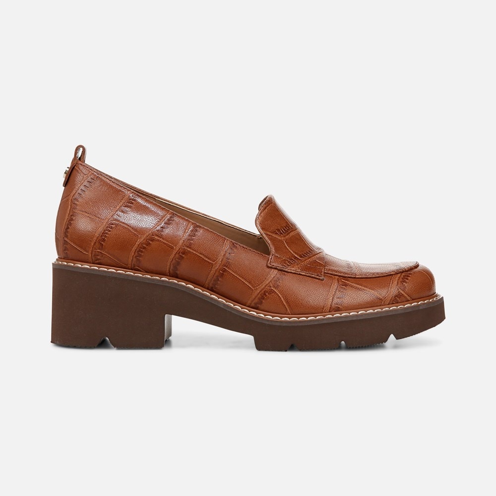 Naturalizer Darry Lug Sole Loafer - English Tea Brown Leather Naturalizer Darry Lug Sole Loafer - English Tea Brown Leather
